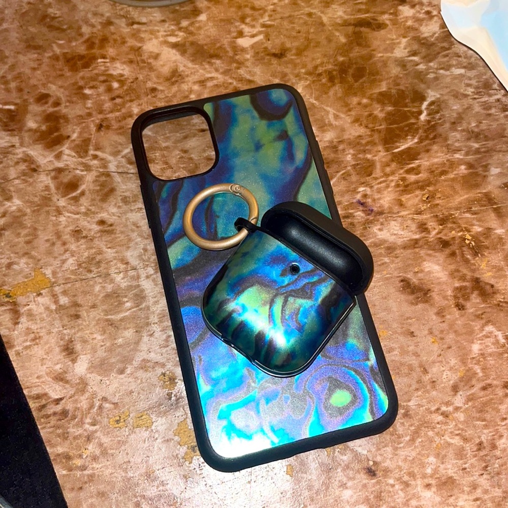 iPhone 11 Pro Max case with matching AirPods 1st&2nd gen case